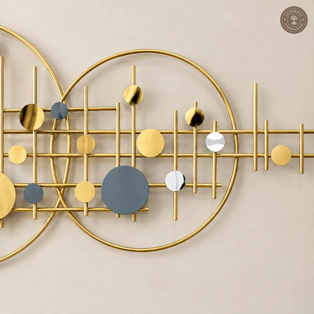 Abstract Circles Metal Wall Art