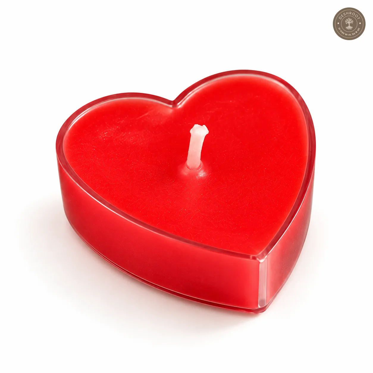 Set Of 4 Mini Heart Tealight Scented Candle for Home Decor, Handmade Decorative Candle & Gift