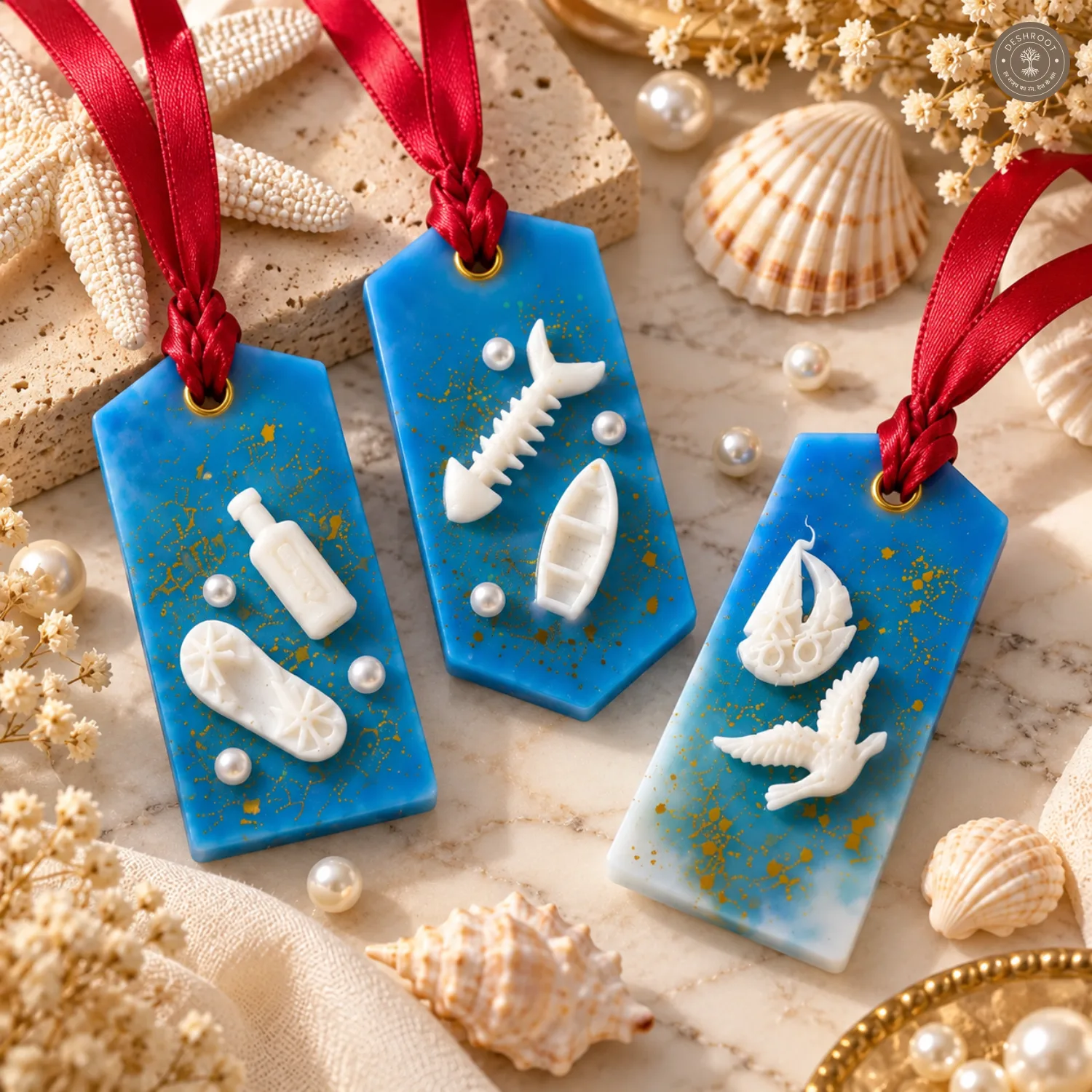 Sea Breeze Scented Wax Sachets for Closet, Wardrobe, Drawer & Bathroom