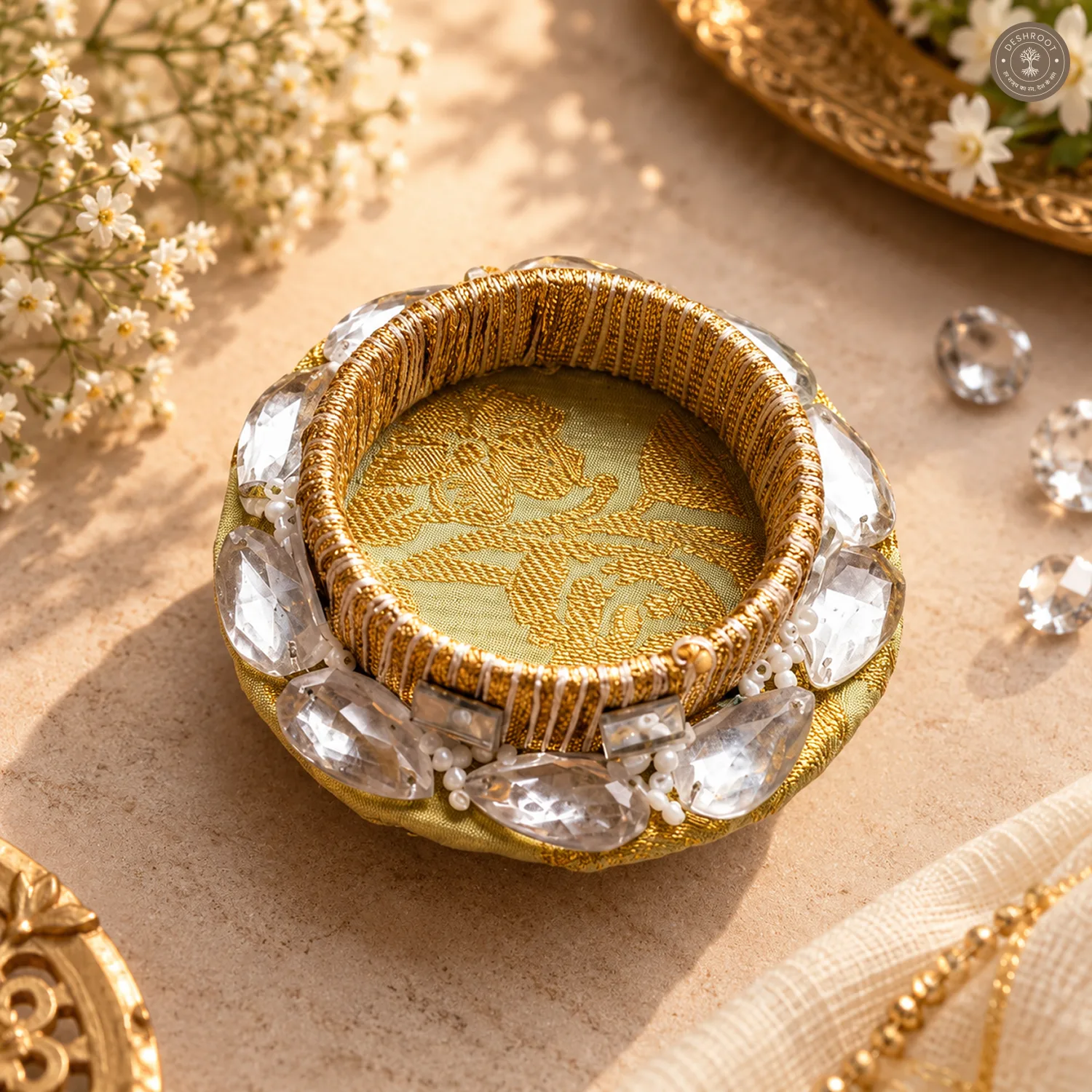 Teardrop Crystal Tea Light Holder