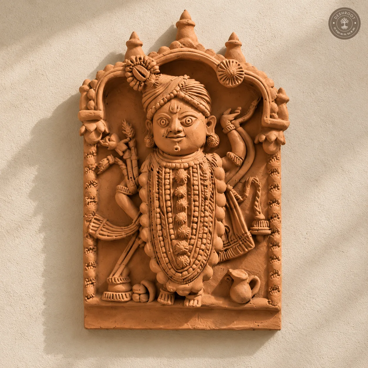 Rajasthani Handcrafted Terracotta Divine Wall Panel