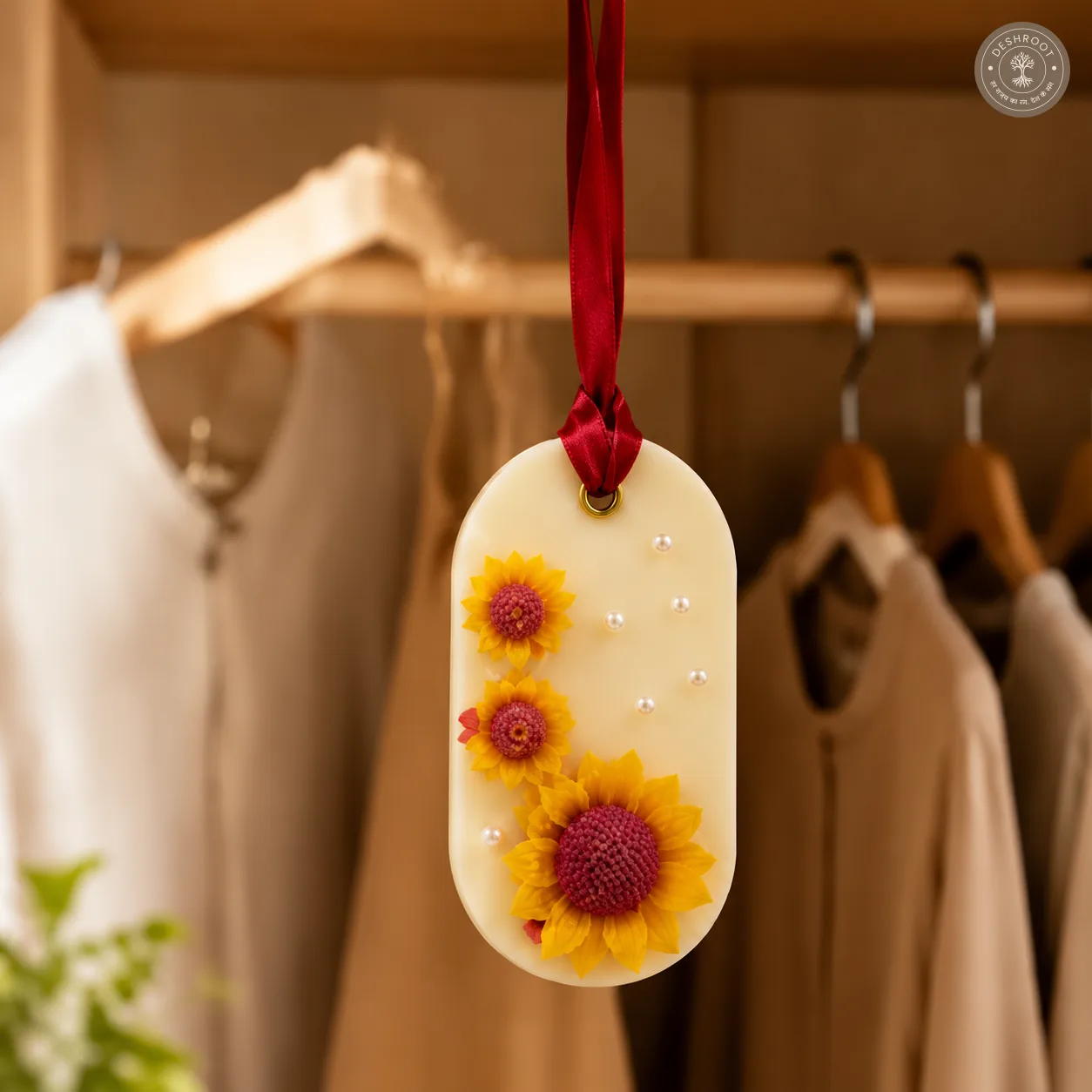 Sunflower Scented Wax Tablets for Wardrobe & Drawers