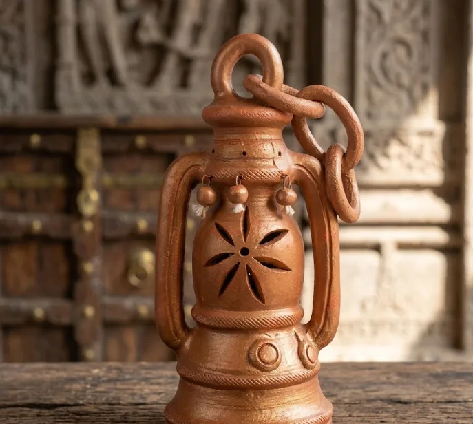 Handcrafted Terracotta Hanging Lantern