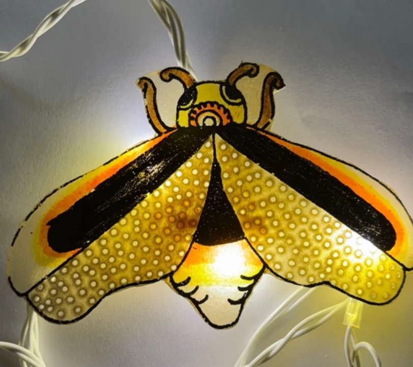 Firefly Fairy Lights – Natural Leather (10 Meter, 20 Fireflies)