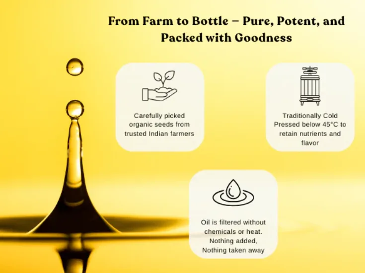 Organic Cold Pressed Sunflower Oil 500ML