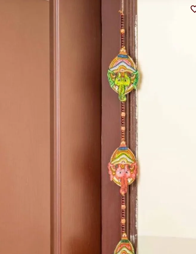 Leather Ganesha Toran – Two Strings