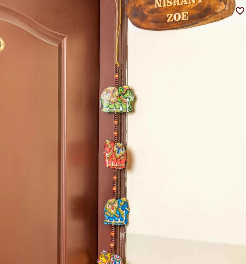 Leather Elephant Toran (Pack of 2)
