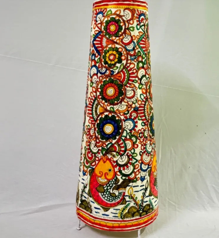 Leather Fish Design 25-Inch Floor Lamp