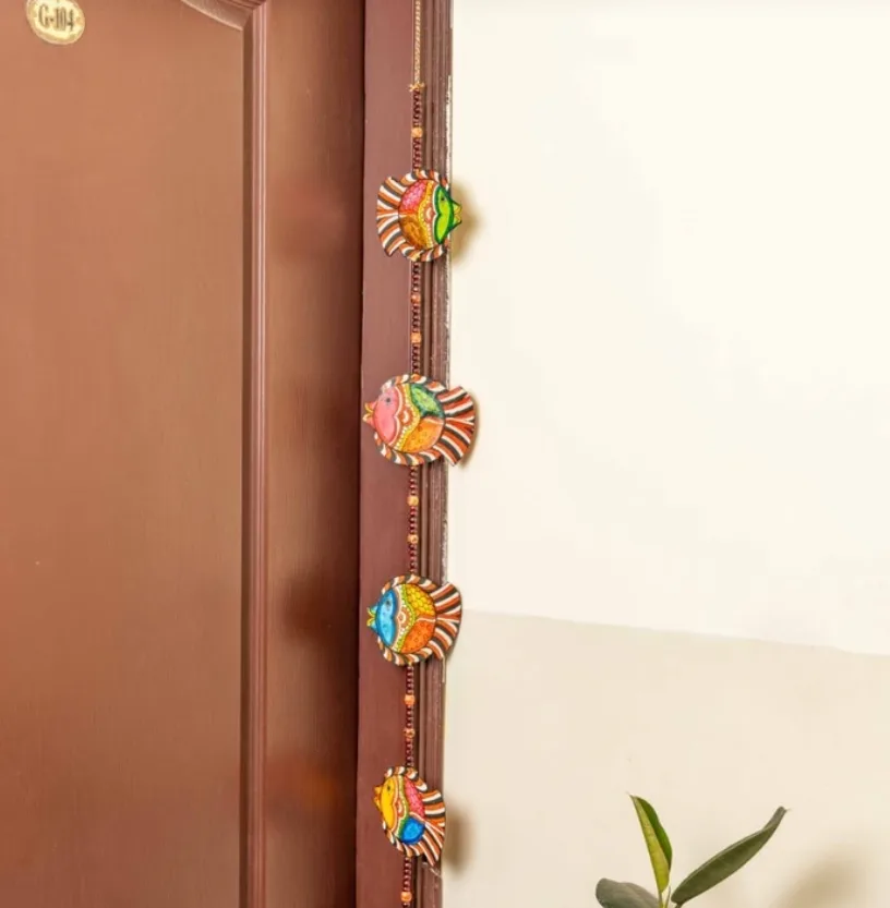 Leather Fish Toran – Pack of Two Strings