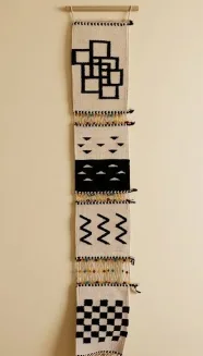 Handwoven Abstract Geometric Wall Hanging
