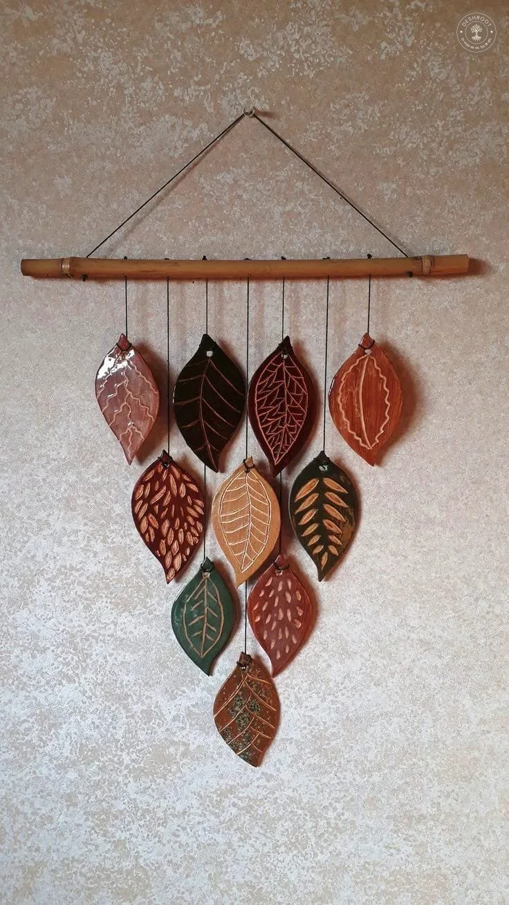 Handcrafted Wooden Leaf Wall Hanging – Nature Inspired Home Decor