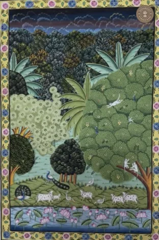 NATURE - Vrindavan's sacred forests Pichwai painting