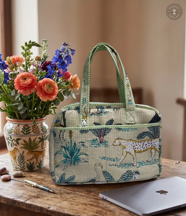 Safari Heritage Quilted Laptop Bag