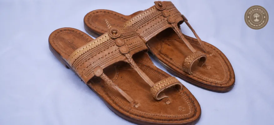 Original Kolhapuri Kapashi Leather Chappal