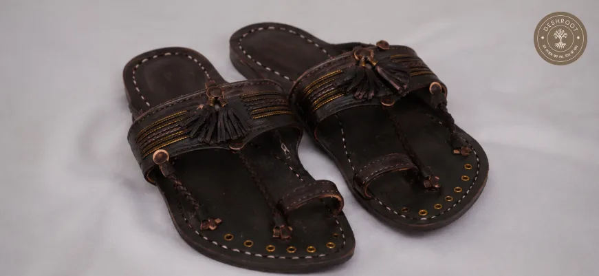 Original Kolhapuri Karkar (Soundwali) Leather Chappal