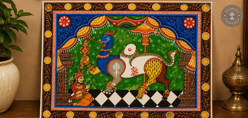 Handcrafted Pattachitra Folk Art Painting