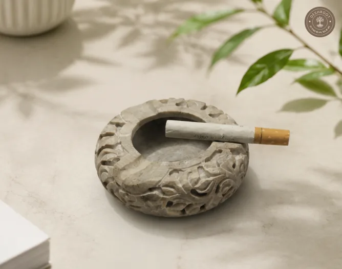 Marble Handcrafted Ash Tray for Cigarettes