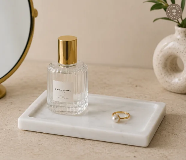 Premium Agra Marble Craft Vanity Tray
