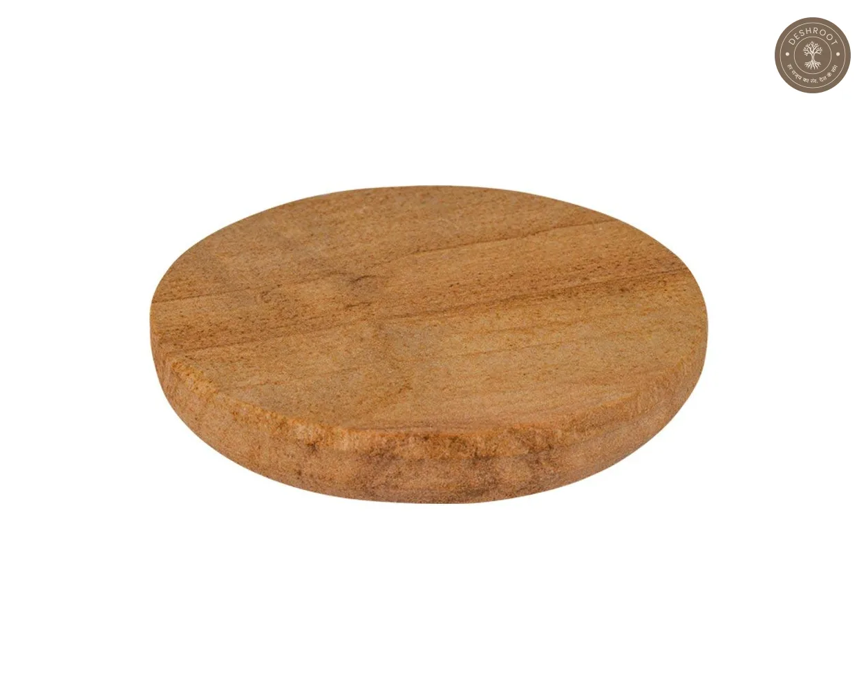 Handcrafted Marble & Sandalwood Rubbing Stone Pata