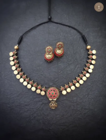 Mithra Terracotta Necklace | Handcrafted Tamil Nadu Terracotta Jewellery