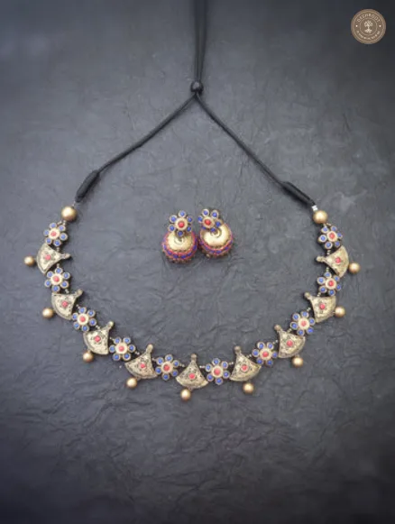 Amudha Terracotta Necklace | Handcrafted Tamil Nadu Terracotta Jewellery