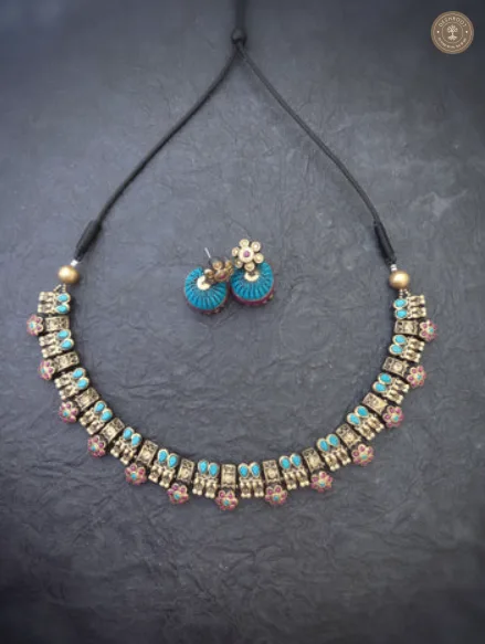 Effortless Terracotta Style Necklace | Handcrafted Tamil Nadu Terracotta Jewellery