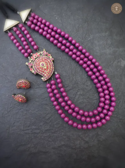 Charu Terracotta Necklace | Handcrafted Tamil Nadu Terracotta Jewellery