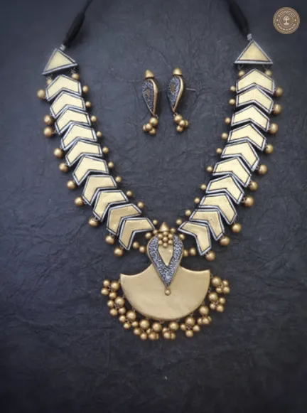 Sinthu Terracotta Necklace | Handcrafted Tamil Nadu Terracotta Jewellery