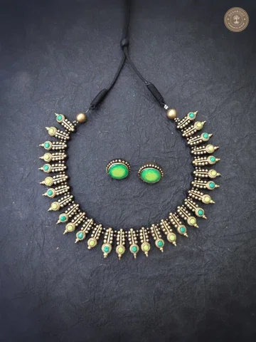 Kothai Terracotta Necklace | Handcrafted Tamil Nadu Terracotta Jewellery