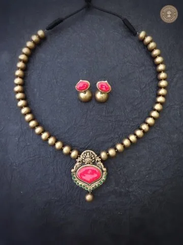 Iyal Terracotta Necklace | Handcrafted Tamil Nadu Terracotta Jewellery