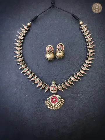 Arulmathi Terracotta Necklace | Handcrafted Tamil Nadu Terracotta Jewellery