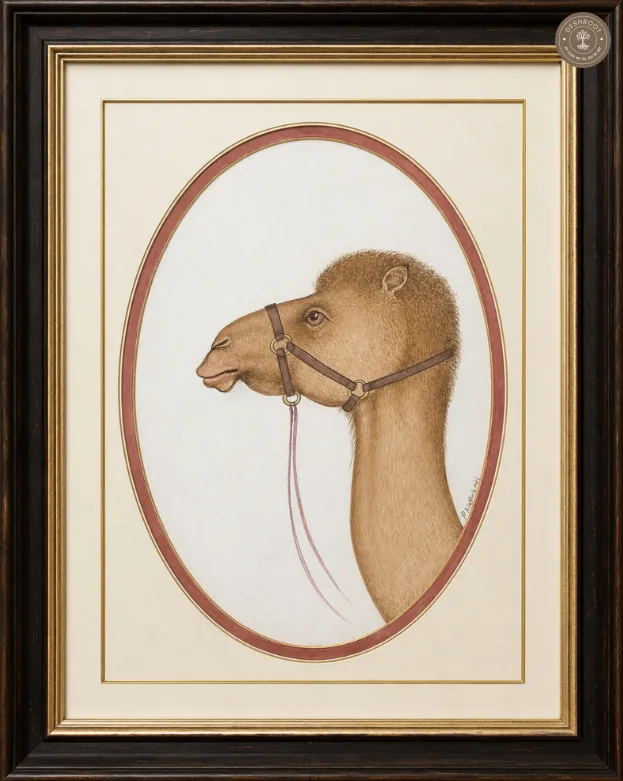 Desert Majesty – Camel of Rajasthan | Original Bikaner Miniature Painting