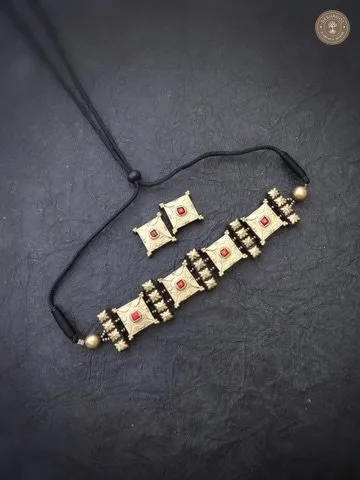 Ilavenil Terracotta Necklace | Handcrafted Tamil Nadu Terracotta Jewellery