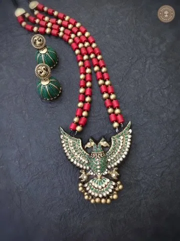 Mannila Terracotta Necklace | Handcrafted Tamil Nadu Terracotta Jewellery