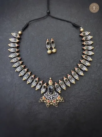 Aathmika Terracotta Necklace | Handcrafted Tamil Nadu Terracotta Jewellery