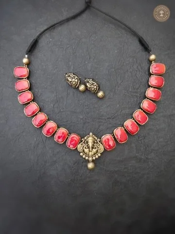 Kanmani Terracotta Necklace | Handcrafted Tamil Nadu Terracotta Jewellery