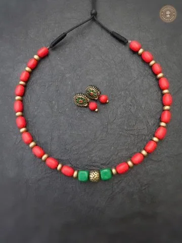 Navya Terracotta Necklace | Handcrafted Tamil Nadu Terracotta Jewellery