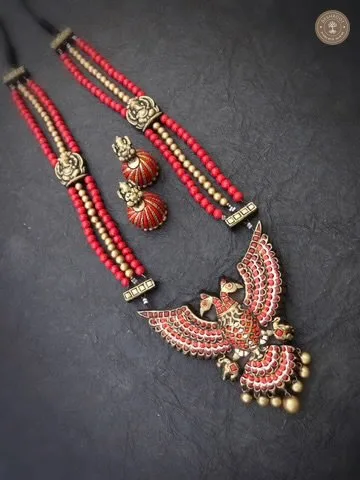 Ira Terracotta Necklace | Handcrafted Tamil Nadu Terracotta Jewellery