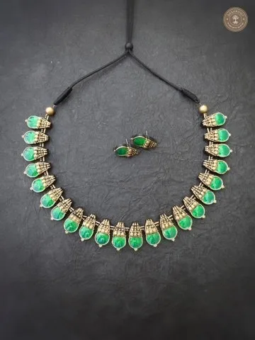 Vasuki Terracotta Necklace | Handcrafted Tamil Nadu Terracotta Jewellery