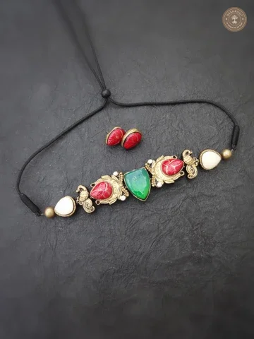 Sivakami Terracotta Necklace | Handcrafted Tamil Nadu Terracotta Jewellery