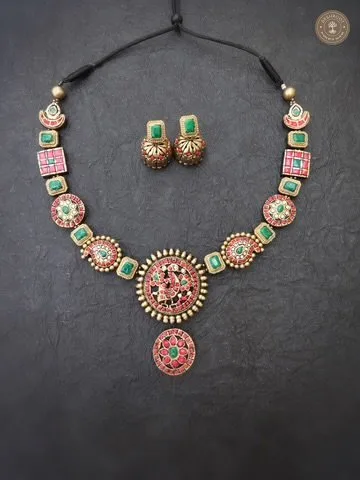 Arasi Terracotta Necklace | Handcrafted Tamil Nadu Terracotta Jewellery