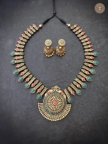 Mangai Terracotta Necklace | Handcrafted Tamil Nadu Terracotta Jewellery
