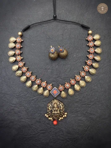 Pavai Terracotta Necklace | Handcrafted Tamil Nadu Terracotta Jewellery