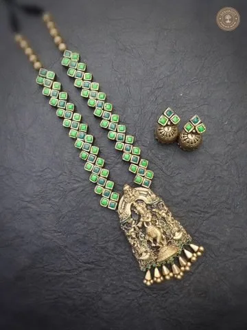 Oormila Terracotta Necklace | Handcrafted Tamil Nadu Terracotta Jewellery