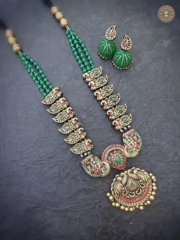 Kaviya Terracotta Necklace | Handcrafted Tamil Nadu Terracotta Jewellery