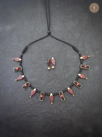 Agal Terracotta Necklace | Handcrafted Tamil Nadu Terracotta Jewellery