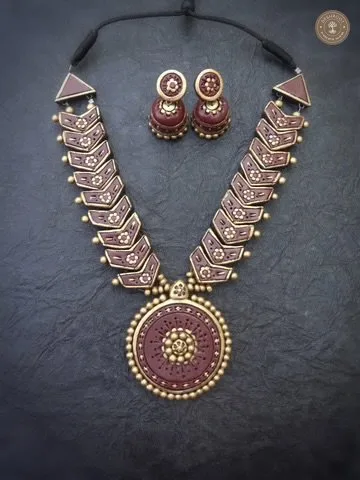 Vaanhi Terracotta Necklace | Handcrafted Tamil Nadu Terracotta Jewellery