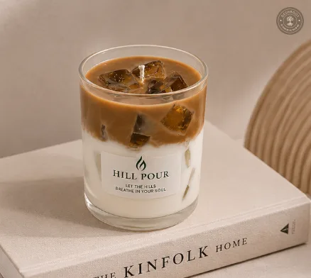 Hill Pour Coffee Latte Soy & Gel Wax Candle