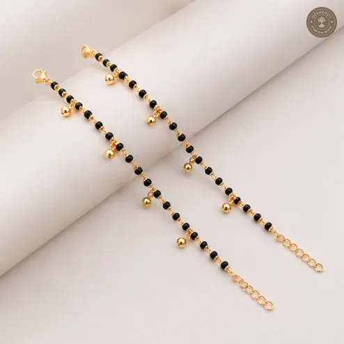 Golden Nazariya Charm Kids Bracelet Pair