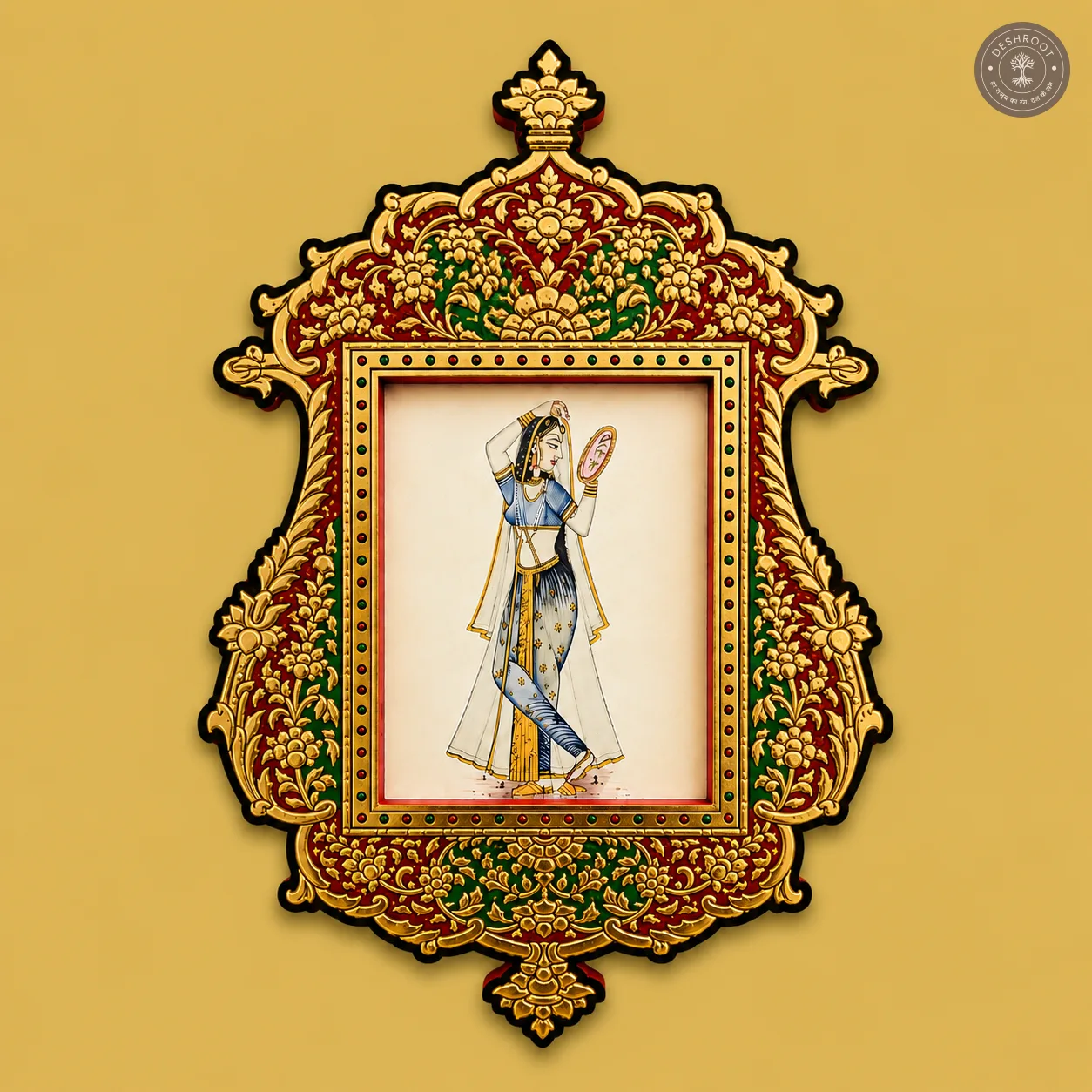 Rajput Princess with Mirror